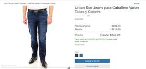 Costco: Urban Star Jeans para Caballero Varias Tallas y Colores