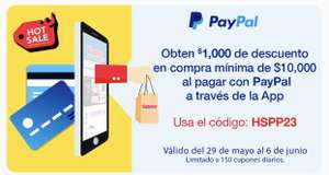 Costco: Cupón de $1,000 de descuento en compra mínima de $10,000 pagando con PayPal