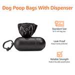 Amazon: Bolsas estándar para excrementos para perros con dispensador y clip para correa 33.02 x 22.8 cm color negro 60 rollos