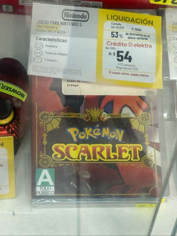 Elektra: Pokemon Scarlet Nintendo Switch