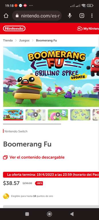 Nintendo Eshop MX: boomerang fu