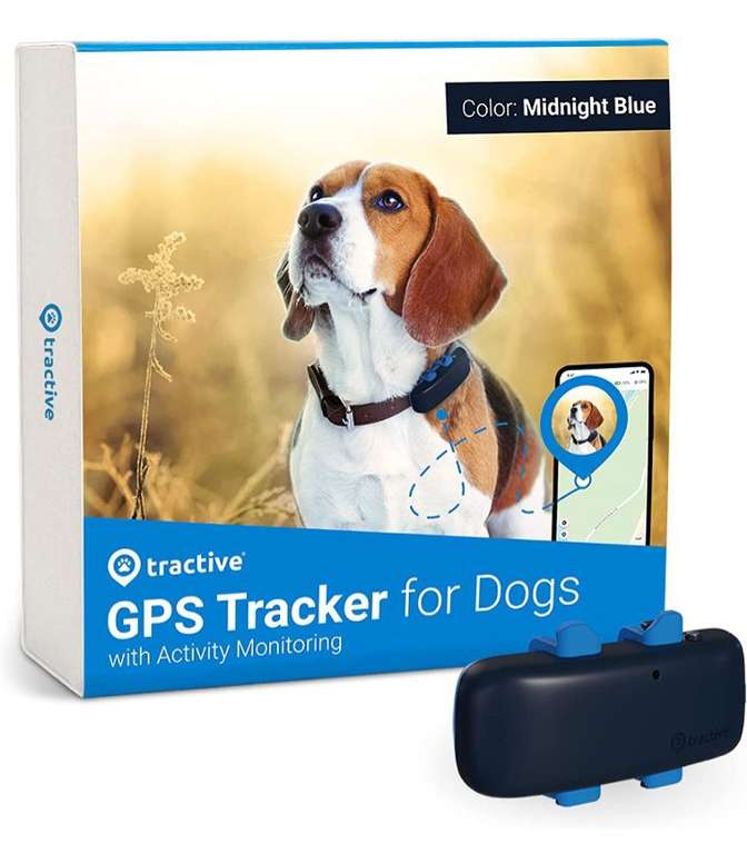 Amazon: Tractive Rastreador GPS Impermeable para Gatos y Perros