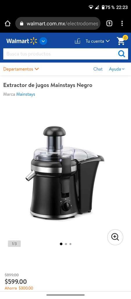 Walmart: Extractor de jugos Mainstays - promodescuentos.com