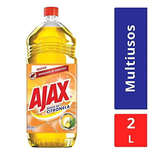 Amazon: Ajax Limpiador Líquido Multiusos Aceite de Citronela, Repelente de insectos | Planea y Ahorra