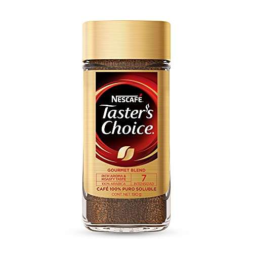 Amazon: Nescafé - Taster's Choice, Café Soluble Taster's Choice Gourmet Blend Frasco de 190 g