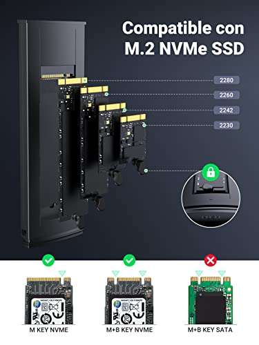 Amazon : UGREEN Carcasa SSD M.2 NVME.