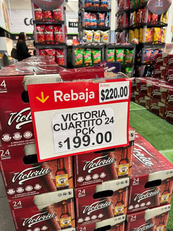 Walmart: 24 cuartitos Cerveza Victoria pa ver perder al Mahomes