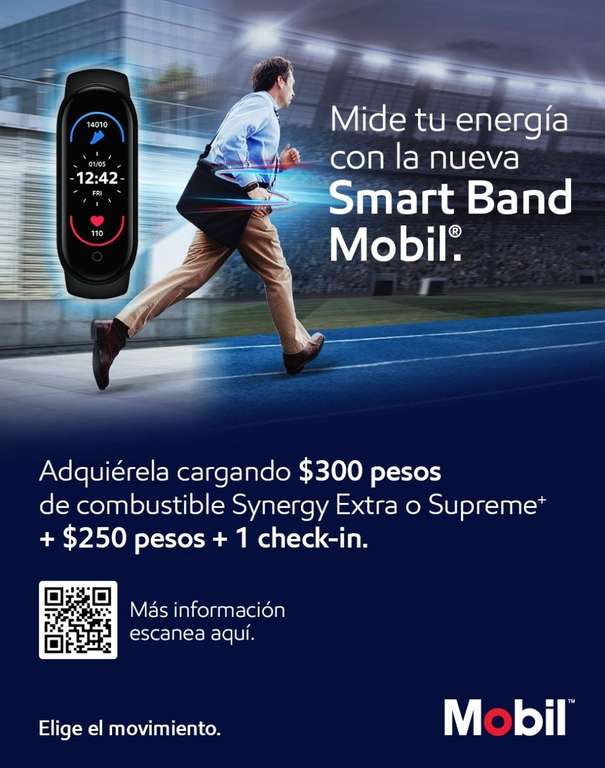 Smart band Mobil al cargar $300 o más + $250 (leer descripción)
