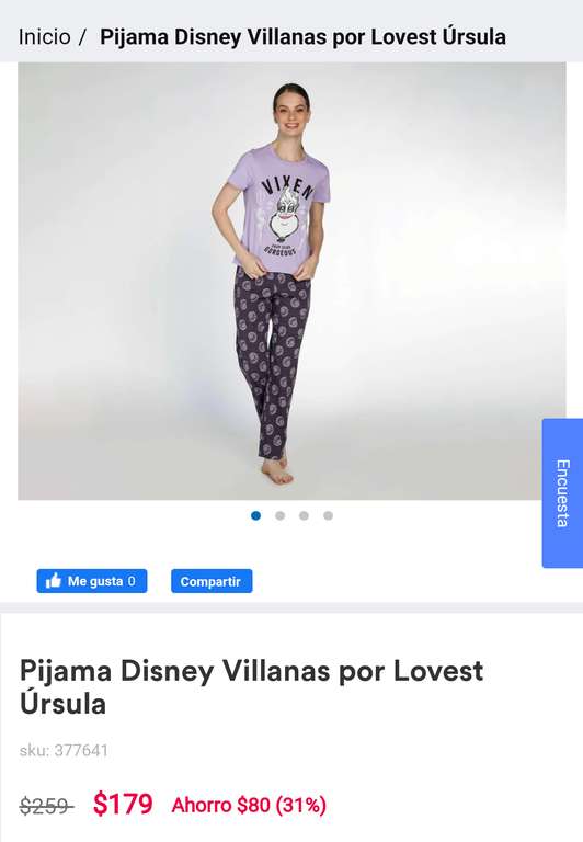 Coppel - Conjunto de pijama villanas de Disney