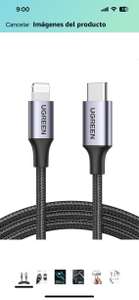 Amazon: UGREEN Cable USB Carga Rapida Tipo C (1M)
