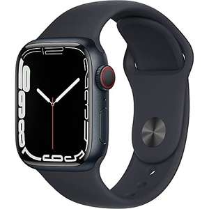 Amazon: Apple Watch Series 7 GPS + Cellular, caja de aluminio medianoche de 45 mm con correa deportiva medianoche, regular (renovado)