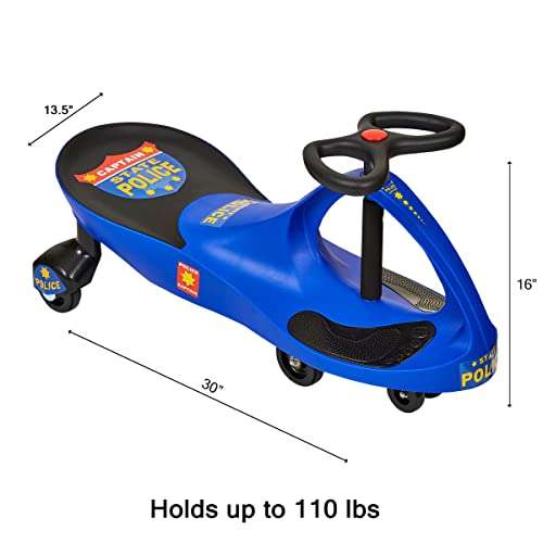 amazon: Lil' Rider Ride on Toy, Police Car Ride on Wiggle Car