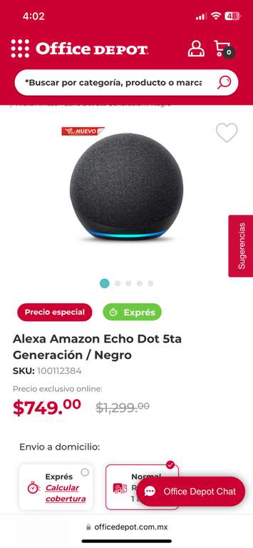 Office Depot: Alexa Echo dot 5ta Gen