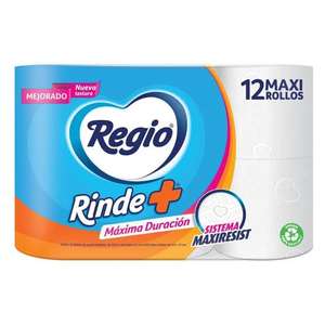 Walmart: Papel higiénico Regio Rinde ( 12 rollos por $57 pesos)