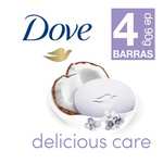 Amazon: Jabón Dove Delicious Care Leche de Coco y Jazmín 4 x 90 g