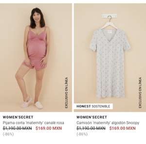 Women Secret: Ropa de maternidad con +80% descuento