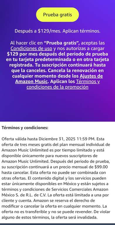 Amazon: 3 meses de Amazon music