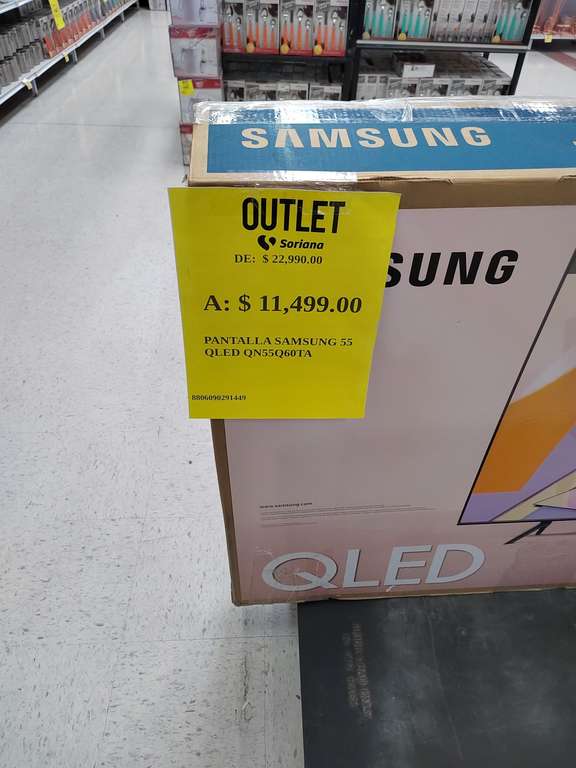 QLED Samsung Q60 55" en Soriana Outlet Estadio GDL