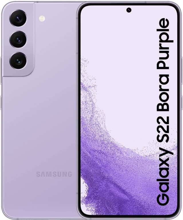 Amazon: SAMSUNG Galaxy S22 256GB Bora Purple Nuevo sin Promos bancarías ya si quieres aprovechar una pues mejor.