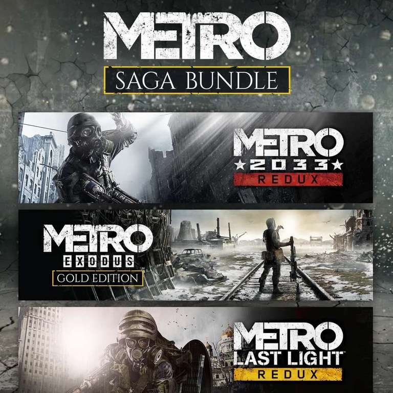 Gamivo: Metro Saga Bundle, Metro Exodus Gold Edition + Metro 2033: Redux + Metro: Last Light Redux [Xbox One/Series X|S]