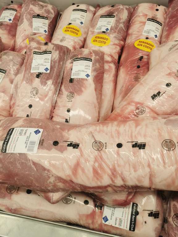 Lomo de cerdo y Pork Belly (precio por Kg), Sam's Club Villahermosa Guayabal