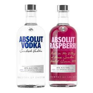 Amazon: Kit Absolut Raspberry Vodka Suecia 750 ml + Absolut Original Vodka 750 ml