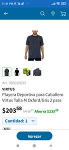 Sam's Club: Playera Deportiva Virtus 2 piezas