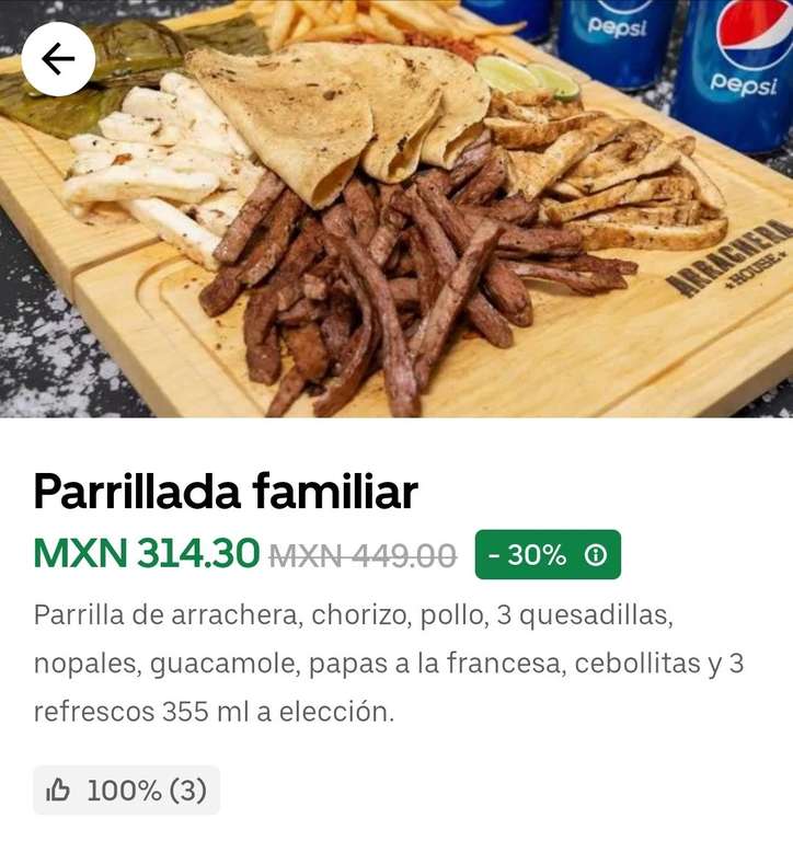 Arrachera House - Parrillada Familiar Uber Eats
