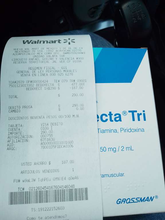 Walmart Super: Beyodecta Tri $290.00