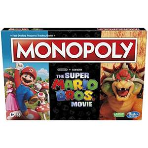 Amazon: Monopoly The Super Mario Bros. Movie Edition - Juego de Mesa | Incluye Token Bowser | A Partir de 8 años | 2 a 6 Jugadores