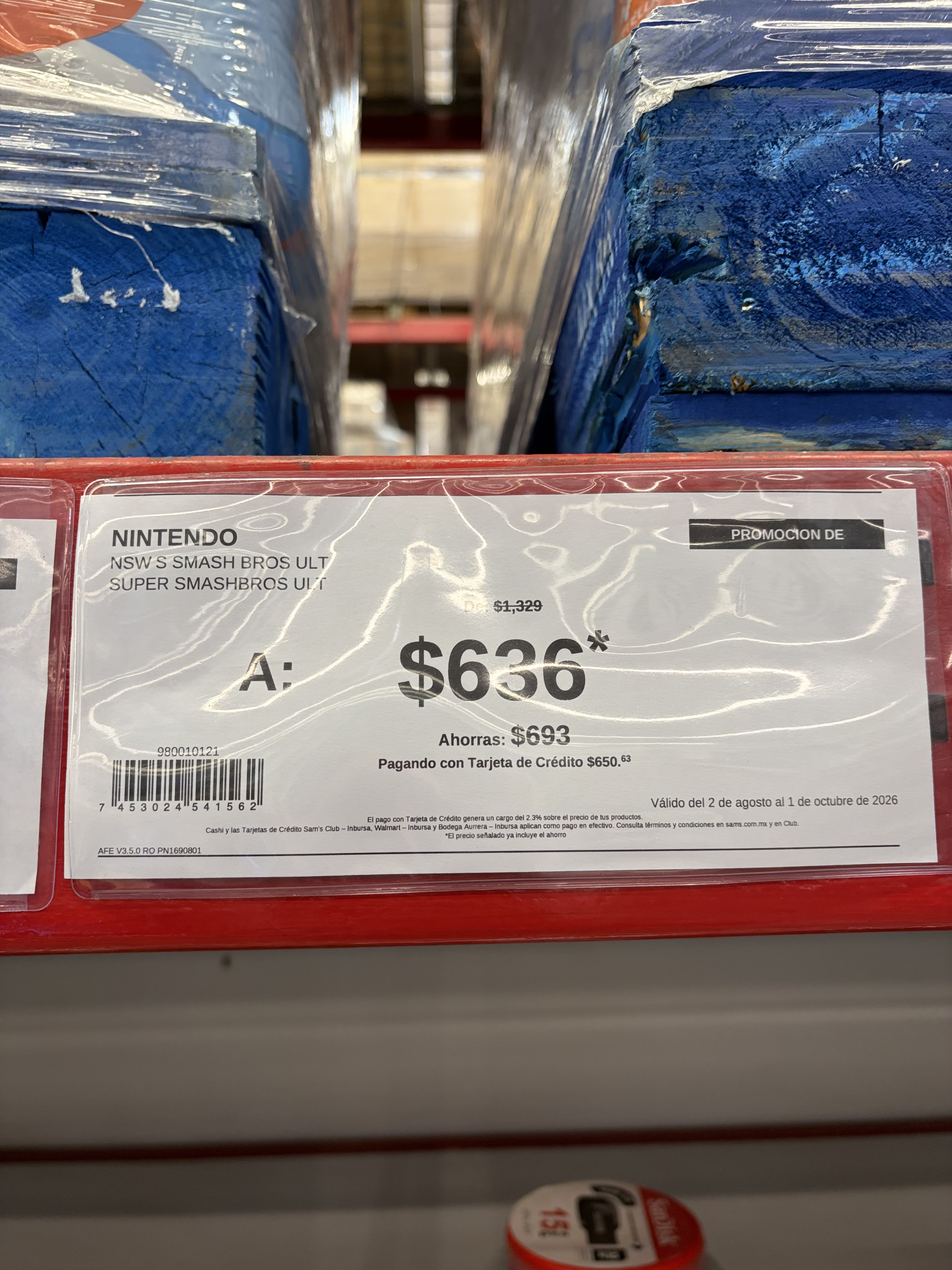 Sam's Club: Juego de Nintendo Switch, Super Smash Bros