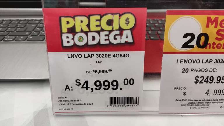 Bodega Aurrera, San Isidro, Acapulco, compilación de laptops en oferta desde $4999