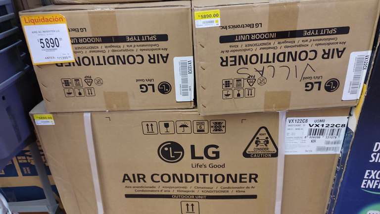Walmart: Minisplit LG DUALCOOL Inverter, Enfriamiento, 11,000 BTU/h 1 Ton, Compresor Dual Inverter Solo frío 220V