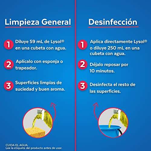 Amazon: Lysol Limpiador Desinfectante Multiusos Aroma Citrus 5L | Planea y Ahorra, envío gratis con Prime
