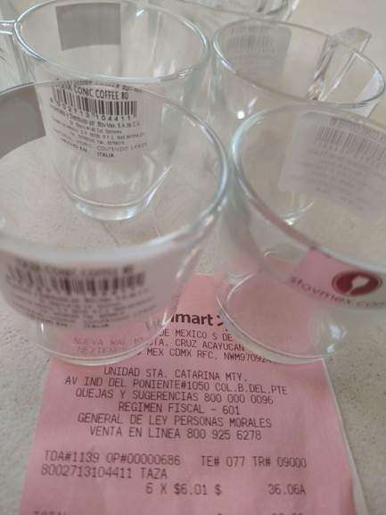 Walmart: mini taza $6.01