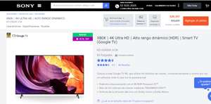 Sony: Pantalla 65 pulgadas X80K | 4K Ultra HD | Alto rango dinámico (HDR) | Smart TV (Google TV) KD-65X80K UCM
