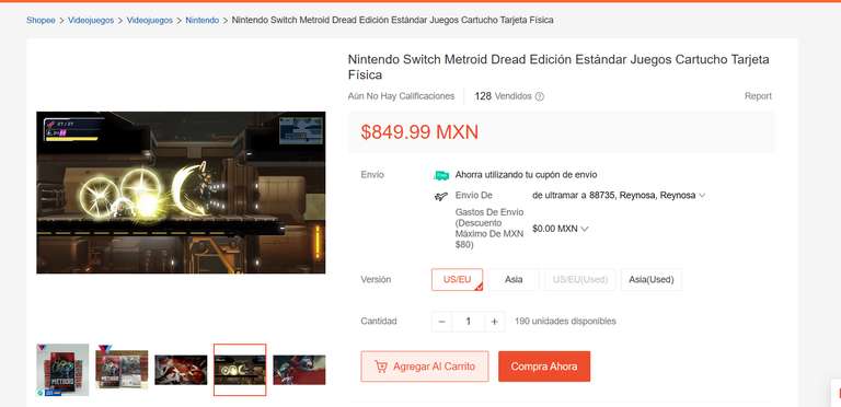 Shoope: Nintendo Switch Metroid Dread Edición Estándar