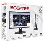 Amazon: Sceptre E205W-16003R - Monitor LED sin marco ultradelgado HDMI VGA