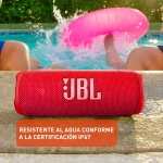 Mercado Libre: Bocina JBL Flip 6, Bluetooth, a prueba de agua, Color Negro y Rojo