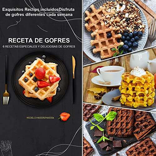 Amazon: Wafflera de para dos waffles, Oferta relámpago y cupón de $50