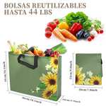 Amazon 8 pzas Bolsas Reutilizables para Supermercado para Frutas, Verduras y Comestibles, Fácil de Llimpiar- envío prime