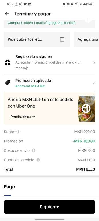 Uber Eats: El Cevichal, tacos de pescado 2x1 + gasta 400 te descuentan 160