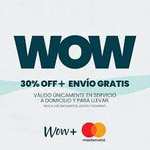 WOW+: 30% OFF Días especiales Mastercard y Wow+
