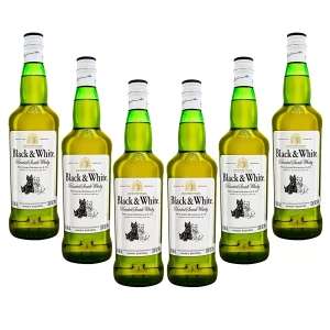 Costco - Whisky Black & White Blended 6 Botellas de 700 ml x $1,049.25 Promoción no valida en el estado de Chihuahua.
