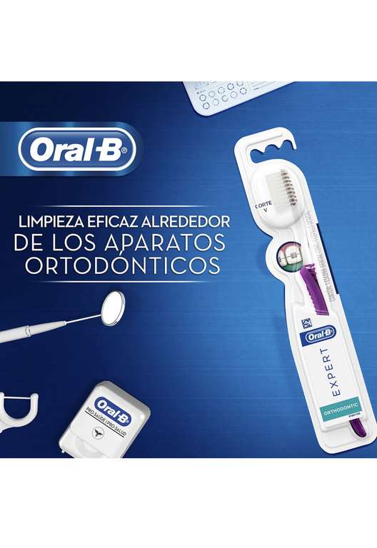 Amazon: Oral-B Cepillo Dental Expert Ortodoncia1 Unidad + SuperFloss