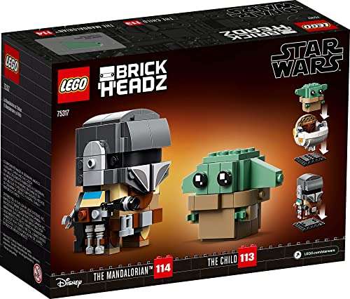 Amazon: LEGO Kit de construcción BrickHeadz Star Wars 75317 El Mandaloriano y el Niño (295 Piezas)