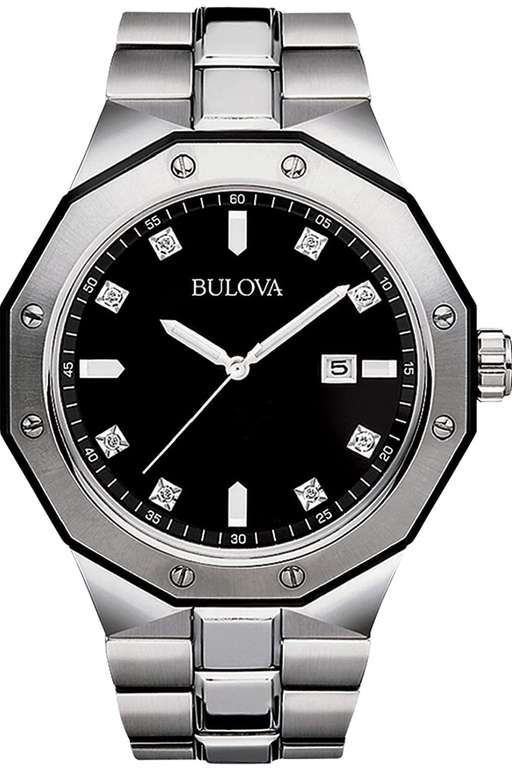Amazon: Reloj Bulova para Hombres 44mm, pulsera de Acero Inoxidable