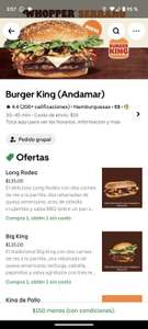 Uber Eats [Burger King Veracruz]: $150 de descuento en compra mínima de $300