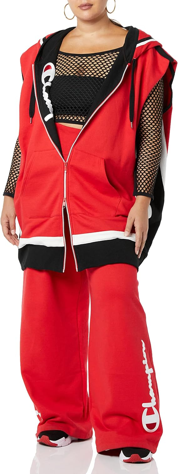 Amazon - Champion Making the Cut Season 3 Episode 2 Champion Collab Winning Look Rafael's Reverse Weave Oversized Vest Sudadera con capucha