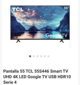Linio: Pantalla Smart tv TCL 55" 4K, GOOGLE TV, HDR10. Pagando con Paypal